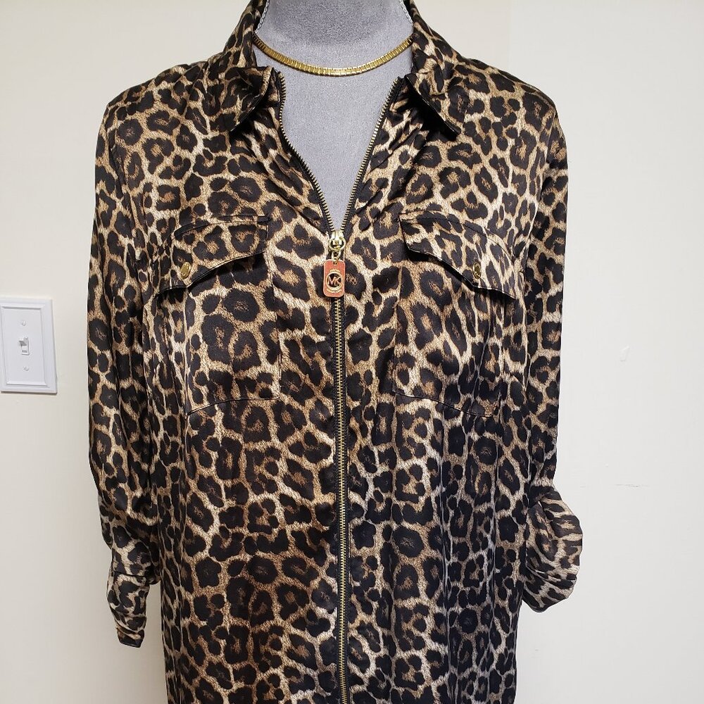 Michael Kors Animal Print with Gold Accents-NWT